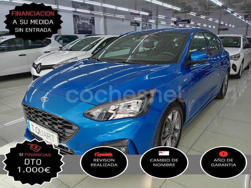 Azul Usado 2021 Ford Focus ST-Line X Berlina | 17.900 € (Precio justo) - Imagen 1/4