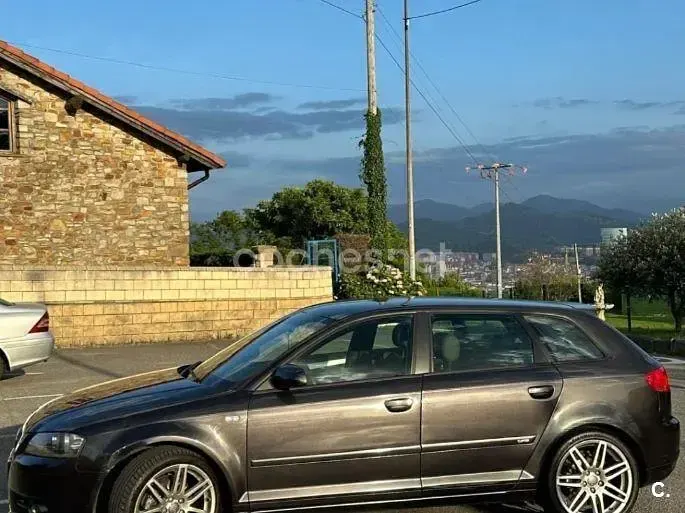 Usado Audi A3 Sportback S-Line 140 CV (102 kW) 2008 Negro Utilitario