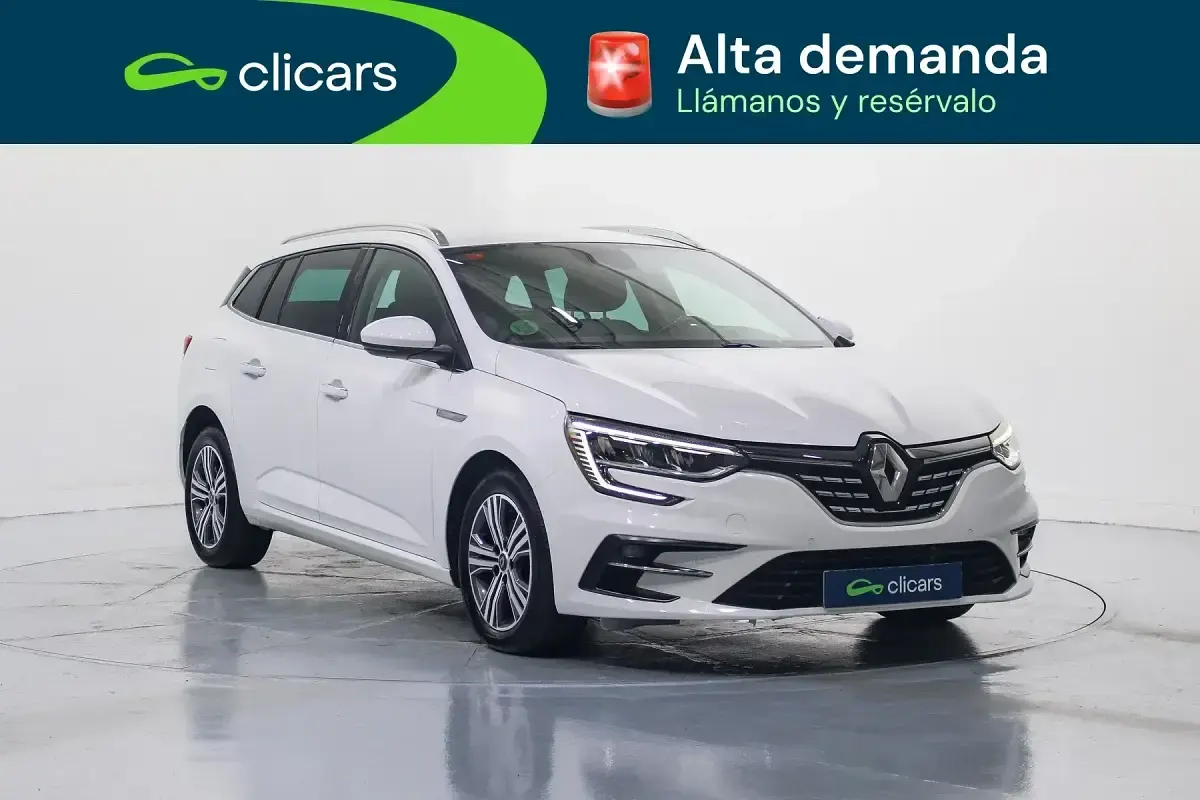 Usado Renault Mégane GrandTour Zen 115 CV (84 kW) 2021 Blanco Familiar