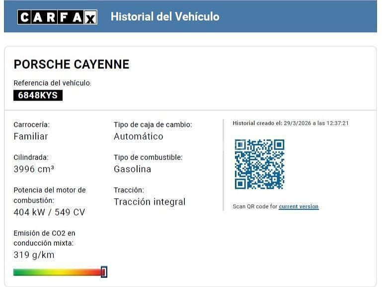 Usado Porsche Cayenne Turbo 550 CV (404 kW) 2019 Blanco SUV