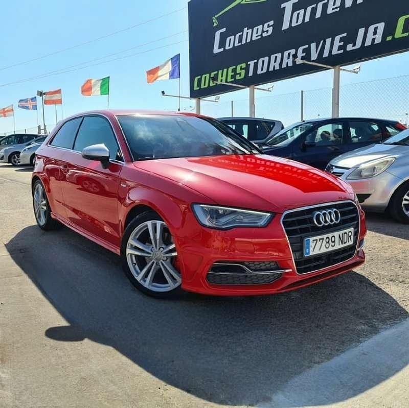 Usado Audi A3 S-Line 184 CV (135 kW) 2015 Rojo Utilitario