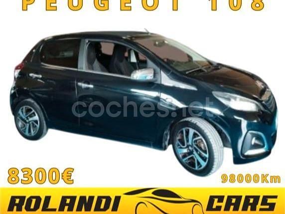 Negro Usado 2014 Peugeot 108 Allure Berlina | 8300 € (Precio justo) - Imagen 1/4