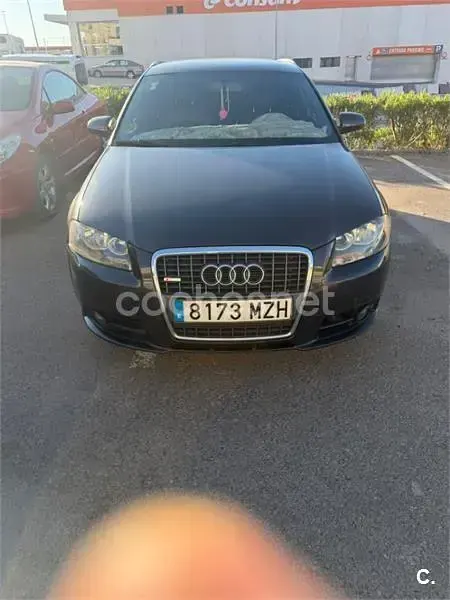 Usado Audi A3 S-Line 140 CV (102 kW) 2007 Negro Utilitario