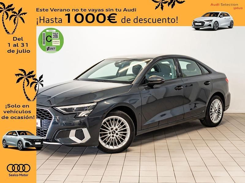 Gris Usado 2021 Audi A3 Advanced Plus Berlina | 26.990 € (Precio justo) - Imagen 1/4