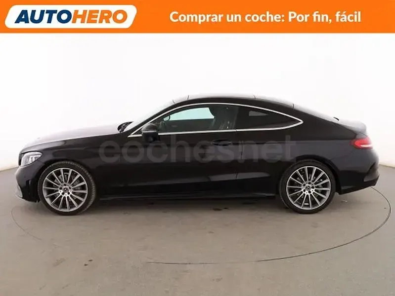 Usado Mercedes C200 AMG line 184 CV (135 kW) 2020 Negro Coupe