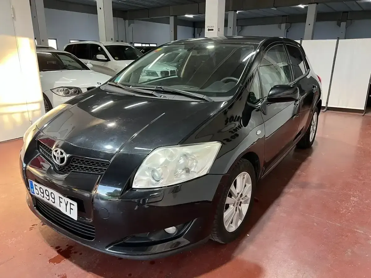 Brugt Toyota Auris Sol 124 HK (91 kW) 2007 Sort Sedan