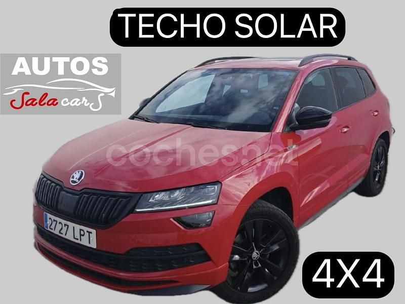 Rojo Usado 2021 Skoda Karoq SportLine SUV | 32.800 € (Caro) - Imagen 1/4