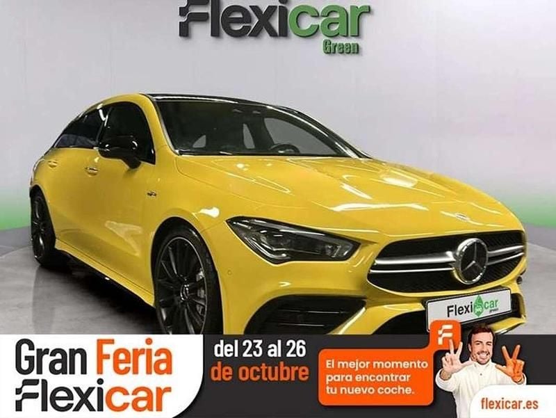 Amarillo Usado 2021 Mercedes CLA45 AMG Shooting Brake AMG Familiar | 39.590 € (Super precio) - Imagen 1/4