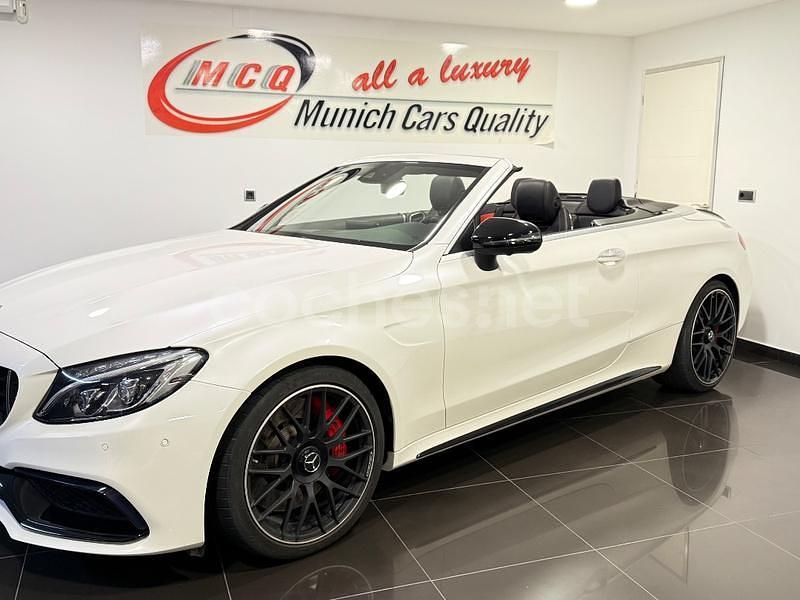 Usado Mercedes C63S AMG 510 CV (375 kW) 2018 Blanco Descapotable