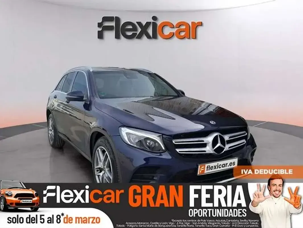 Usado Mercedes GLC220 171 CV (125 kW) 2018 Azul SUV