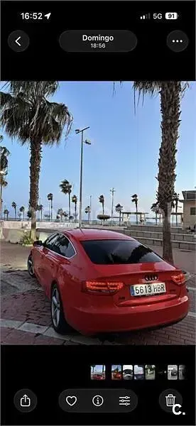 Usado Audi A5 Sportback 160 CV (117 kW) 2011 Rojo Utilitario