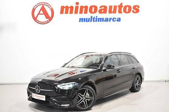 Usado Mercedes C300e AMG line 313 CV (230 kW) 2022 Negro Familiar