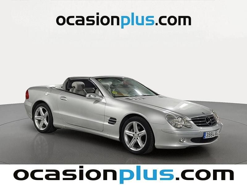 Usado Mercedes SL500 306 CV (225 kW) 2005 Gris Descapotable