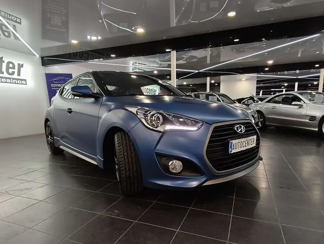 Usado Hyundai Veloster Turbo 185 CV (136 kW) 2017 Azul Utilitario