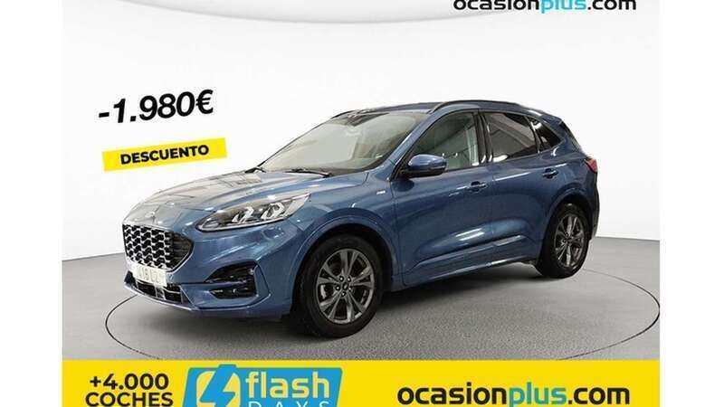Azul Usado 2022 Ford Kuga ST-Line SUV | 17.446 € (Super precio) - Imagen 1/4