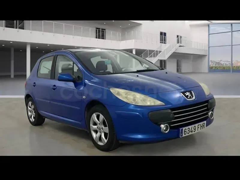 Usado Peugeot 307 110 CV (80 kW) 2007 Azul Berlina