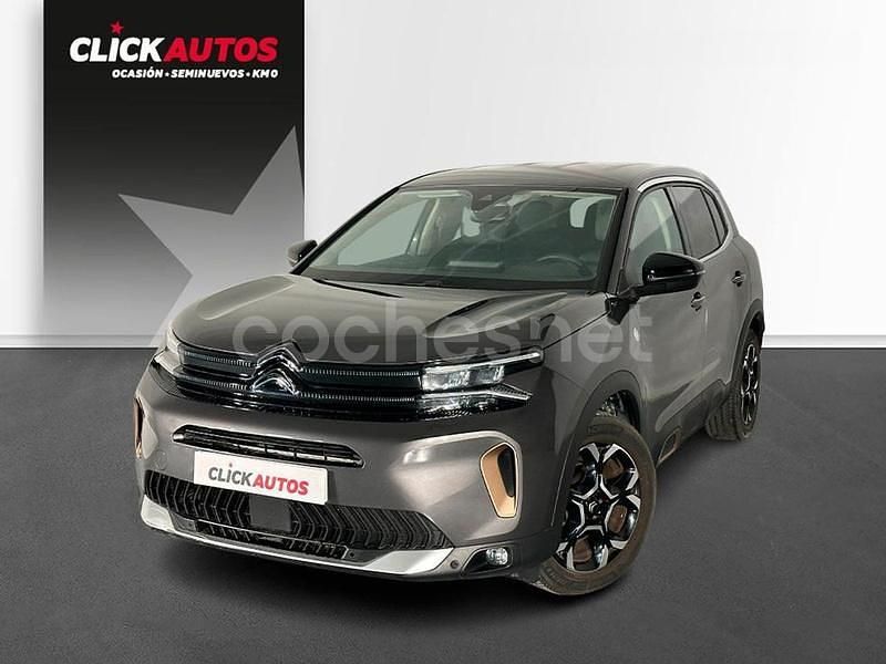 Gris Usado 2023 Citroën C5 Aircross PureTech SUV | 18.050 € (Precio justo) - Imagen 1/4
