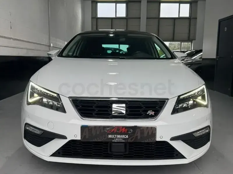Usado Seat Leon FR 130 CV (95 kW) 2018 Blanco Berlina