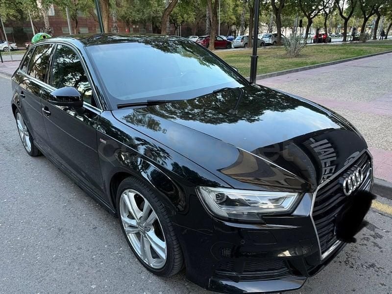 Usado Audi A3 S-Line 150 CV (110 kW) 2018 Negro Berlina