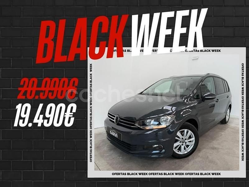 Gris / plata Usado 2021 VW Touran Advance Monovolumen | 19.490 € (Super precio) - Imagen 1/4