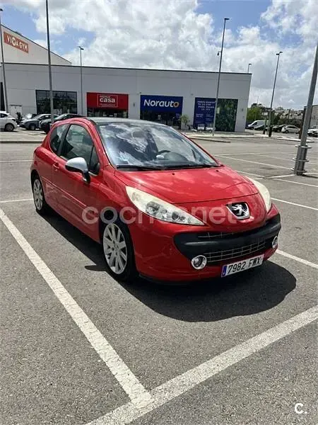Usado Peugeot 207 GT 150 CV (110 kW) 2007 Rojo Berlina