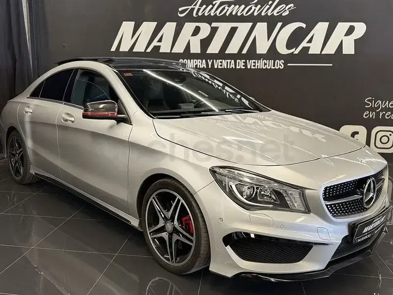 Usado Mercedes CLA250 AMG line 211 CV (155 kW) 2013 Gris / plata Coupe