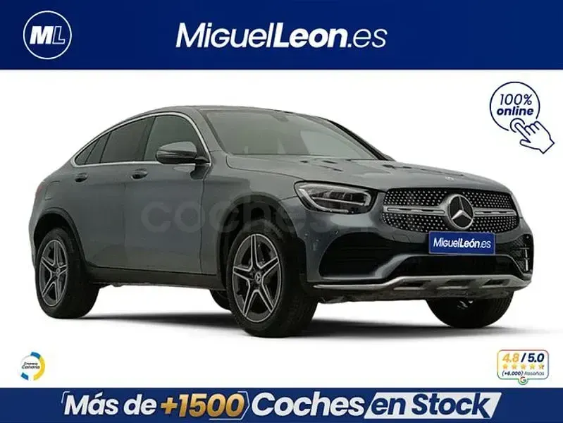 Usado Mercedes GLC300de 306 CV (225 kW) 2022 Gris / plata Coupe