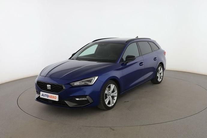 Azul Usado 2020 Seat Leon FR Familiar | 19.399 € (Precio justo) - Imagen 1/3