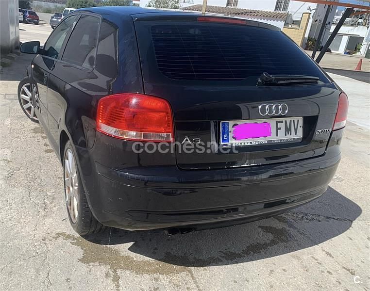 Usado Audi A3 Ambition 140 CV (102 kW) 2007 Negro Utilitario