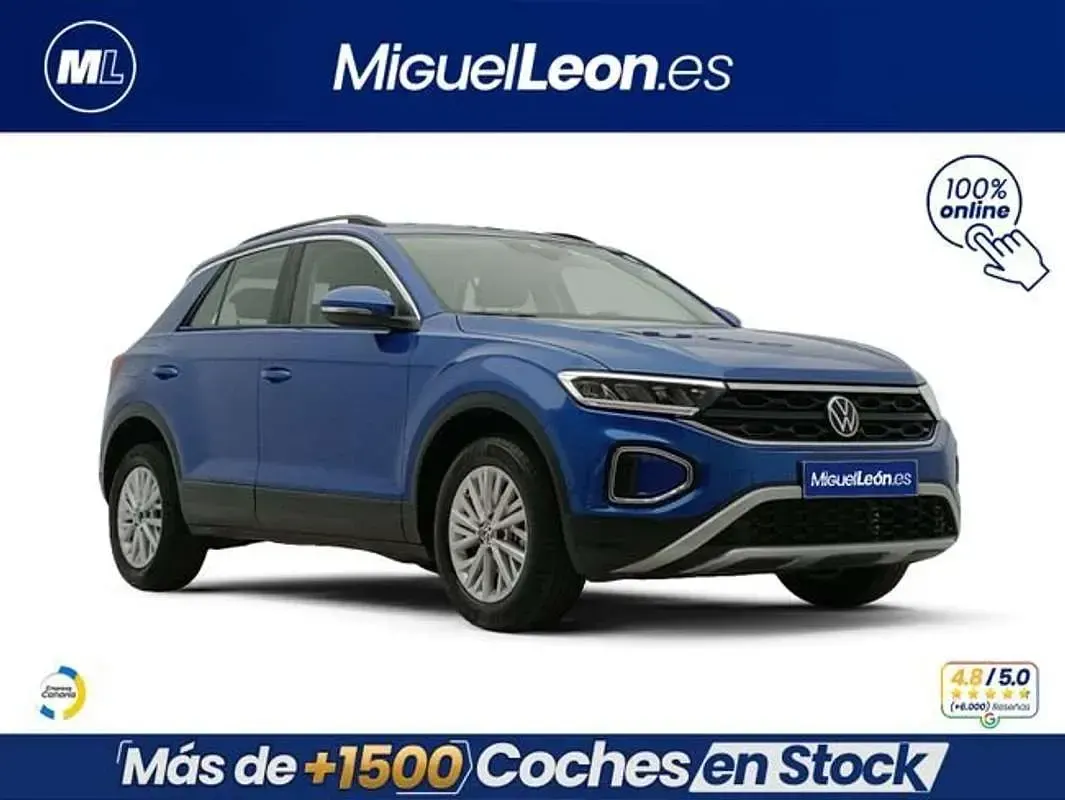 Usado VW T-Roc Life 110 CV (80 kW) 2023 Azul SUV