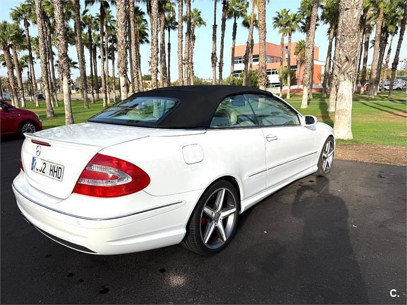 Blanco Usado 2004 Mercedes CLK320 Avantgarde Descapotable | 8800 € (Buen precio) - Imagen 1/4