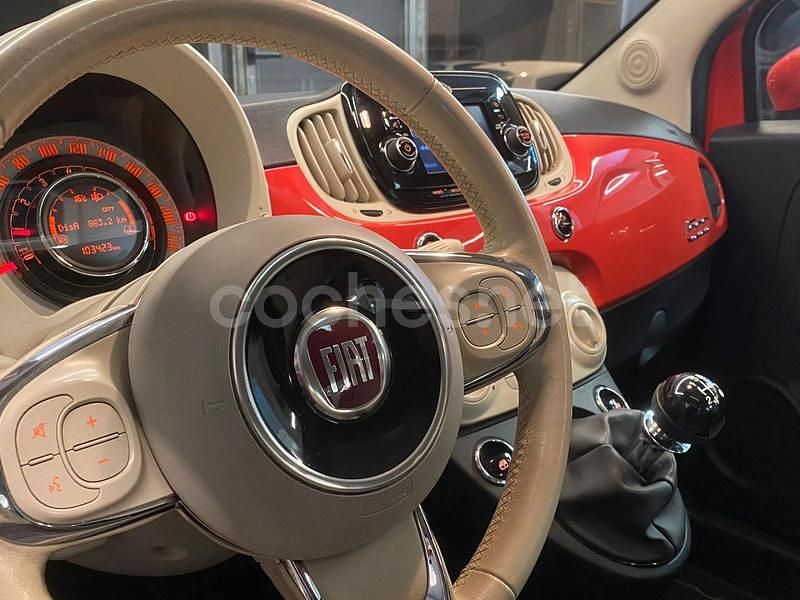 Usado Fiat 500 Lounge 69 CV (50 kW) 2018 Naranja Berlina