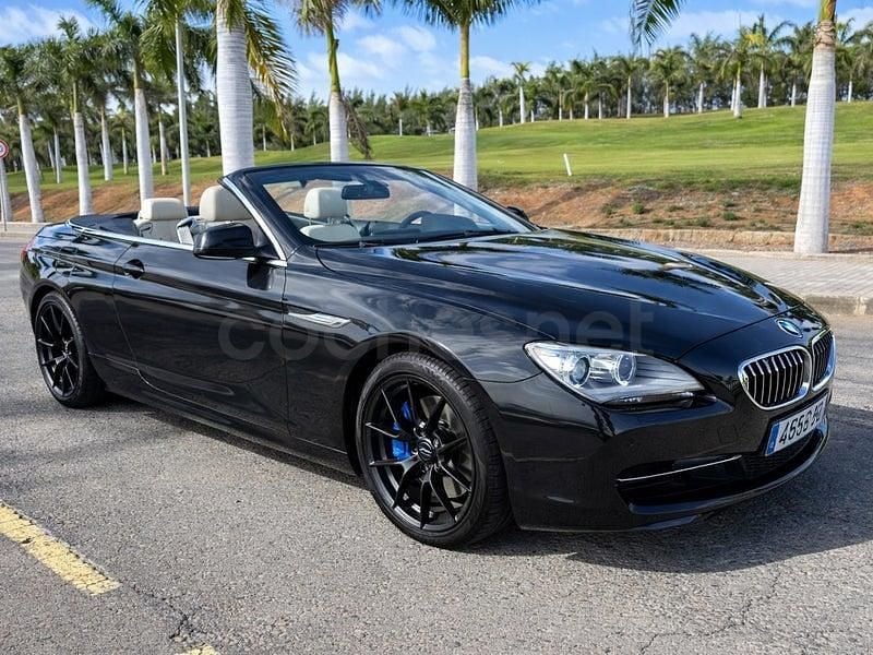 Usado BMW 640 Cabriolet 313 CV (230 kW) 2014 Negro Descapotable