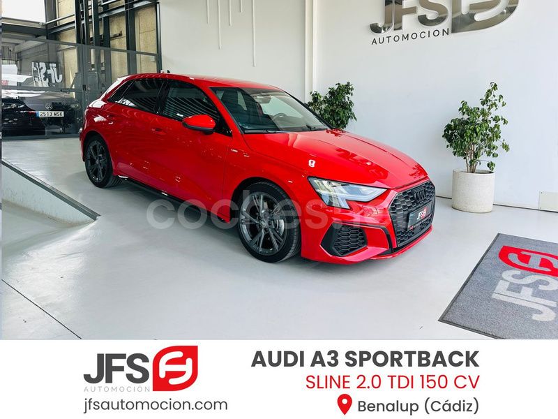 Rojo Usado 2020 Audi A3 Sportback S-Line Berlina | 28.000 € (Caro) - Imagen 1/4