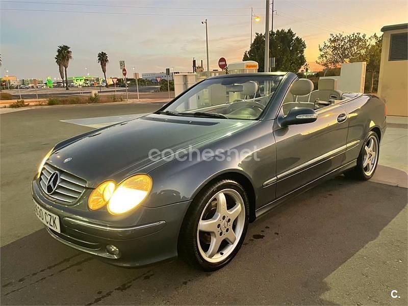Azul Usado 2004 Mercedes CLK200 Elegance Descapotable | 8000 € - Imagen 1/4