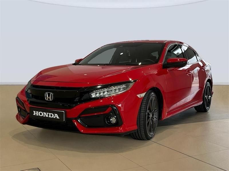 Rojo Usado 2021 Honda Civic Elegance Berlina | 25.990 € (Caro) - Imagen 1/4