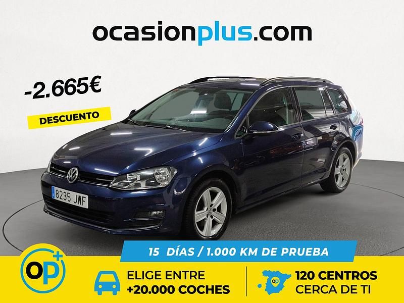 Azul Usado 2017 VW Golf VII Advance Familiar | 14.190 € (Precio justo) - Imagen 1/4