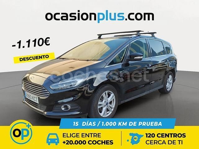 Negro Usado 2017 Ford S-MAX Titanium Monovolumen | 14.990 € (Precio justo) - Imagen 1/4