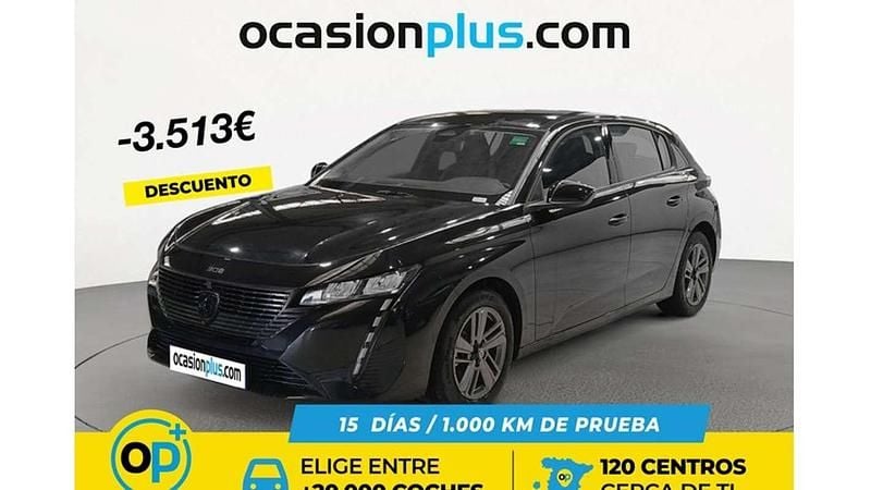 Negro Usado 2024 Peugeot 308 Active Utilitario | 17.637 € (Buen precio) - Imagen 1/2