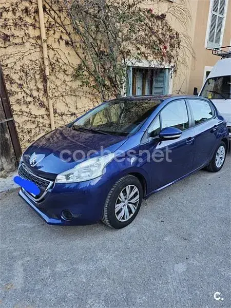 Usado Peugeot 208 Access 68 CV (50 kW) 2014 Azul Utilitario