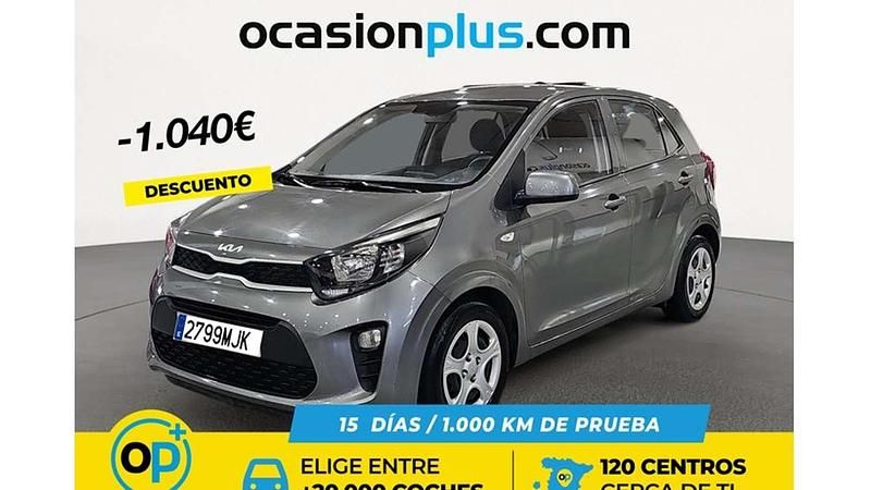 Gris Usado 2023 Kia Picanto Utilitario | 10.410 € (Precio justo) - Imagen 1/4