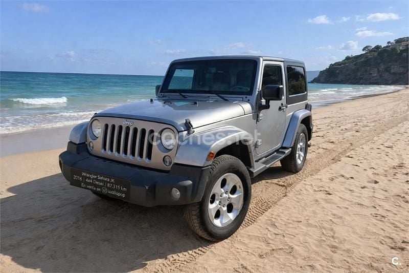 Usado Jeep Wrangler Sahara 200 CV (147 kW) 2016 Gris / plata SUV
