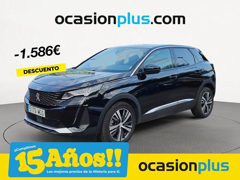 Negro Usado 2023 Peugeot 3008 Allure SUV | 17.250 € (Precio justo) - Imagen 1/4