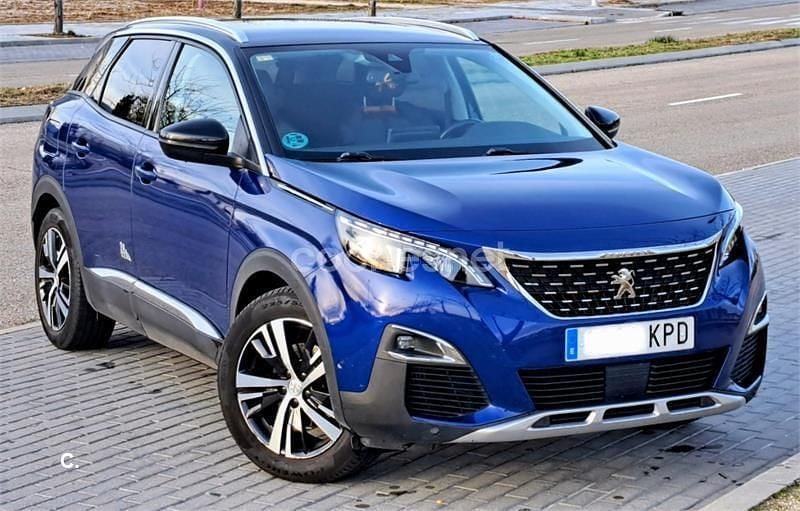Usado Peugeot 3008 Allure 130 CV (95 kW) 2018 Azul SUV