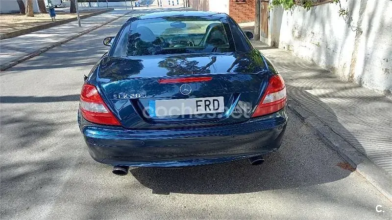 Usado Mercedes SLK200 163 CV (119 kW) 2004 Azul Descapotable