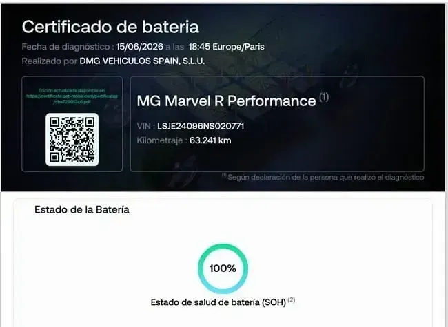 Usado MG Marvel R Performance 211 kW (288 CV) 2022 Eléctrico SUV