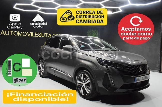 Gris / plata Usado 2021 Peugeot 3008 Allure SUV | 14.999 € (Un poco caro) - Imagen 1/4