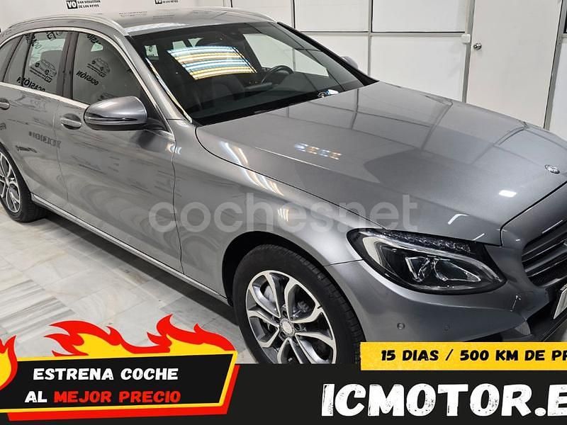 Usado Mercedes C350e Avantgarde 279 CV (205 kW) 2016 Gris / plata Familiar