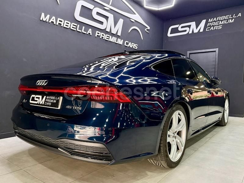 Usado Audi A7 Ambiente 245 CV (180 kW) 2019 Azul Berlina