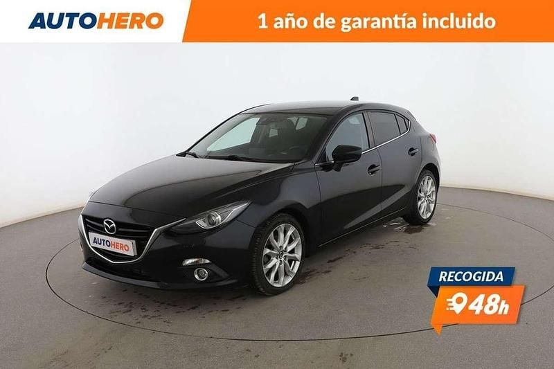 Negro Usado 2015 Mazda 3 Luxury Berlina | 13.399 € (Precio justo) - Imagen 1/3